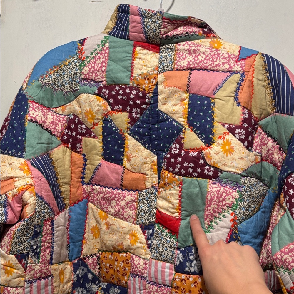 Sezane Multicolor Patchwork Jacket - image 13